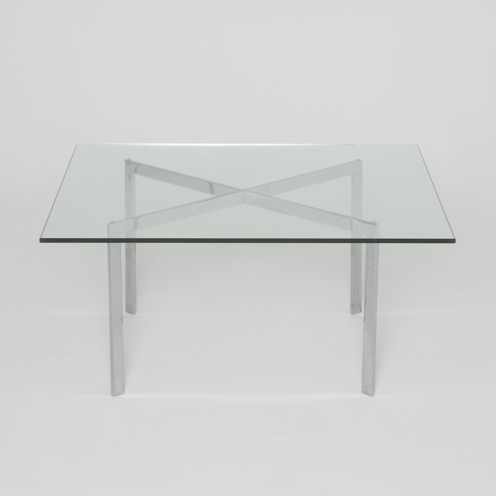 Table basse Ludwig Mies Van der Rohe Barcelona 1929 (Knoll) grand format