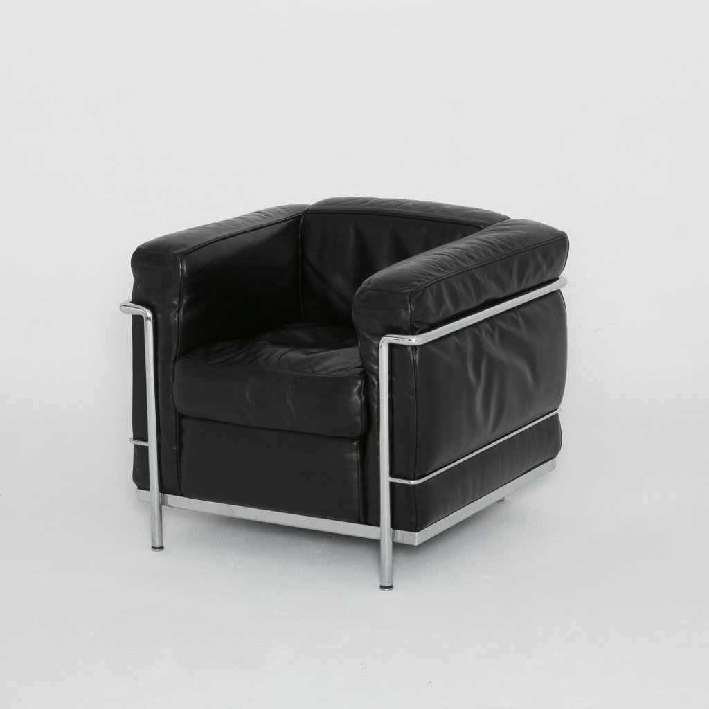 Fauteuil Charles Edouard Jeanneret dit Le Corbusier LC2 1920 (Cassina) grand format