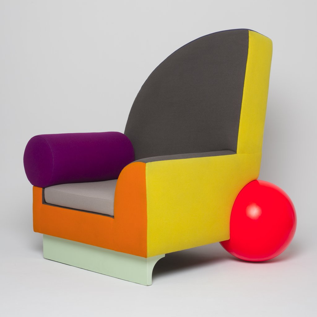 Fauteuil Peter Shire Bel Air 1982 (Memphis)