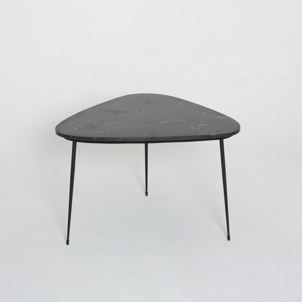 Table basse Anonyme Marbre noir  (Pomax)