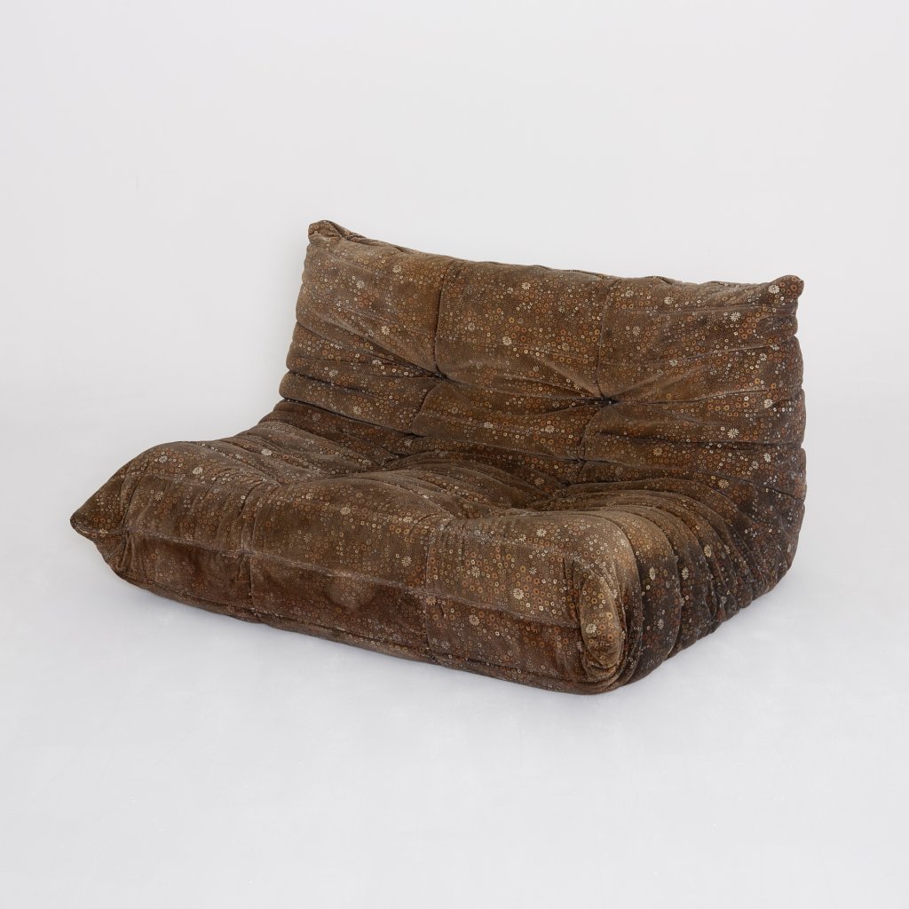 Canapé Michel Ducaroy Togo special vintage à fleurs 1973 (Ligne Roset)