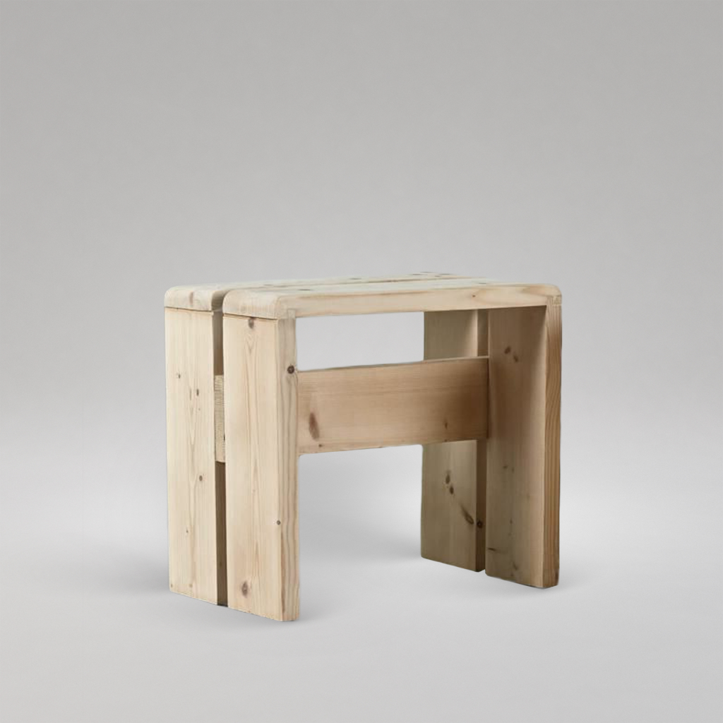 Tabouret Anonyme Les arcs 1960 ( Inconnu)