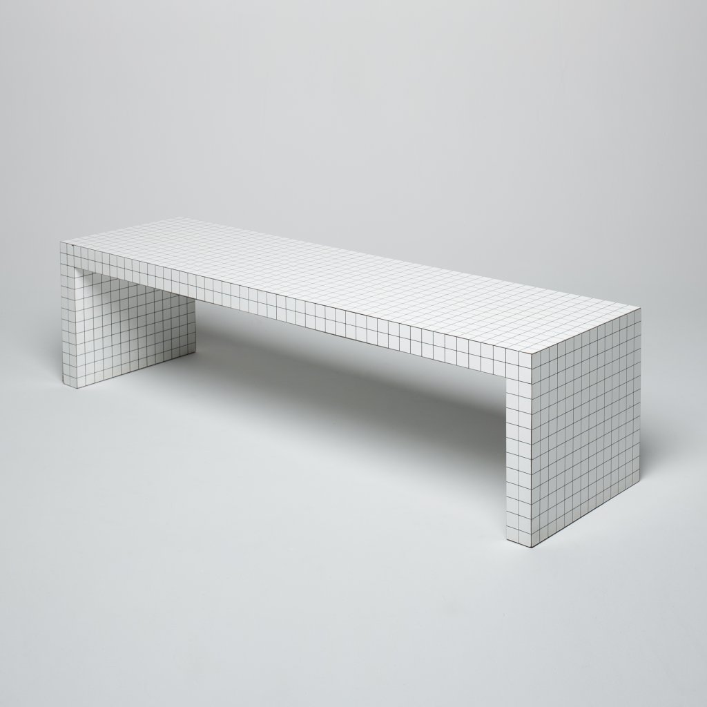 Table basse  Superstudio Quaderna 1970 (Zanotta) grand format