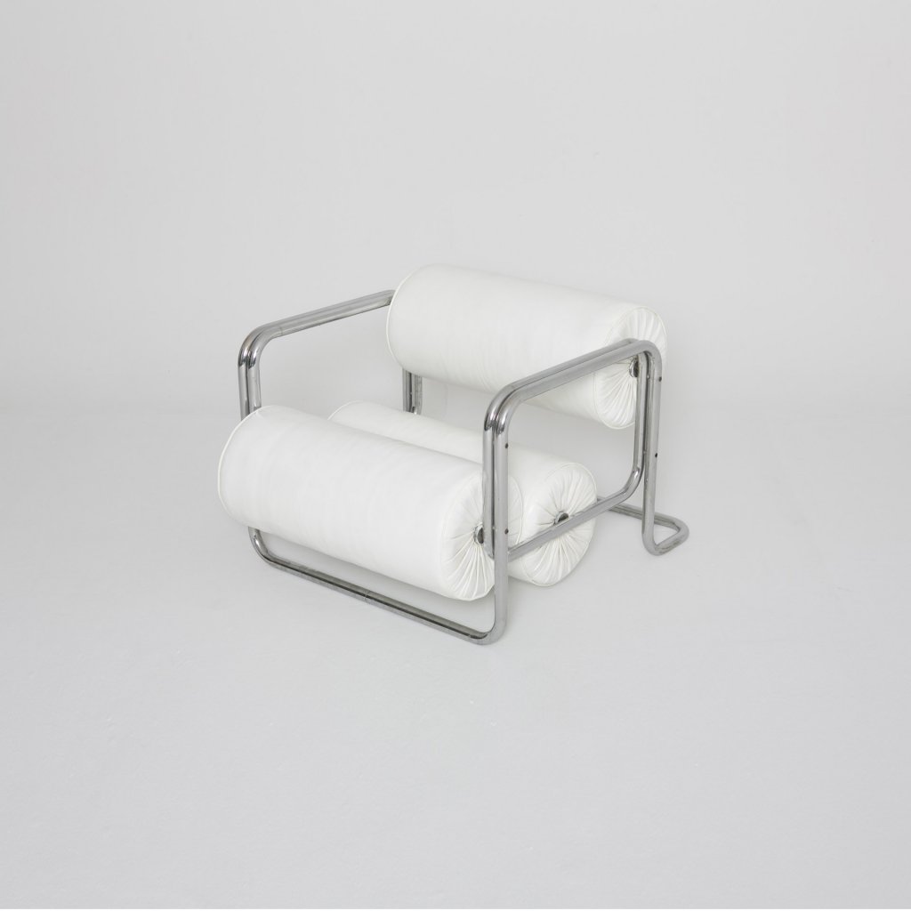 Fauteuil Reinaldo Liero rolo 1970 (Random Lines)