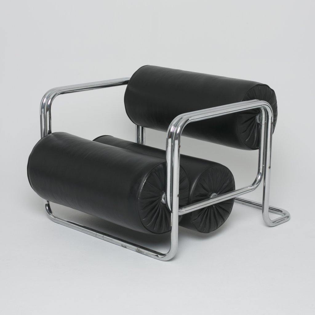 Fauteuil Reinaldo Liero rolo 1970 (Random Lines)