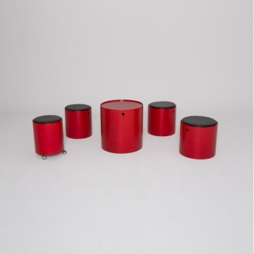 Tabouret Verner Panton Party set 1965 (Bisterfeld & Weiss)