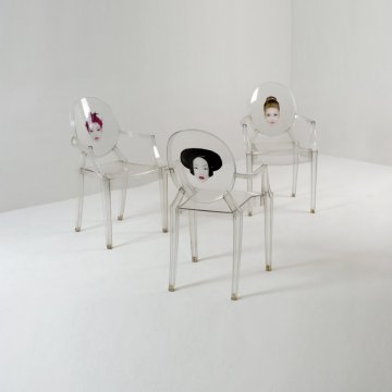 Fauteuil Philippe Starck serie Kong 2000 (Kartell)